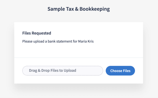 TaxDome aide à télécharger des fichiers pour sécuriser le stockage des documents sans connexion client