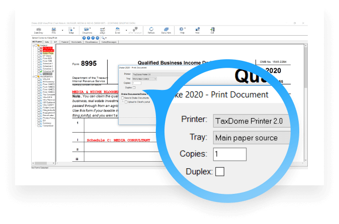 TaxDome integreras med all skattemjukvara för papperslös dokumentlagring och hantering