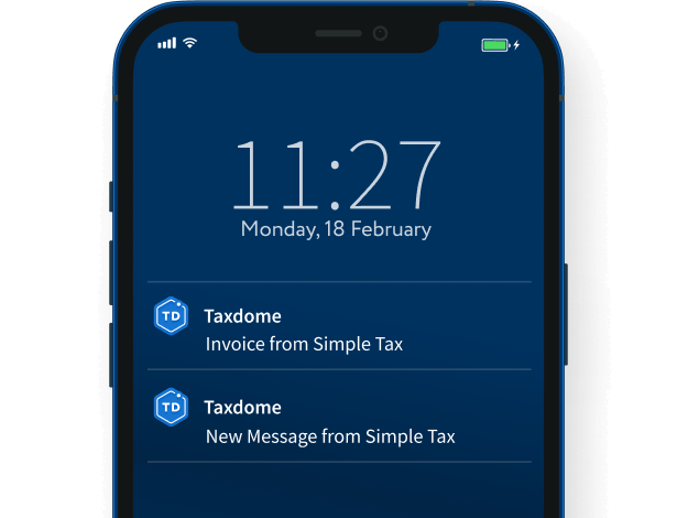 TaxDome’s secure encrypted messaging app for tax clients