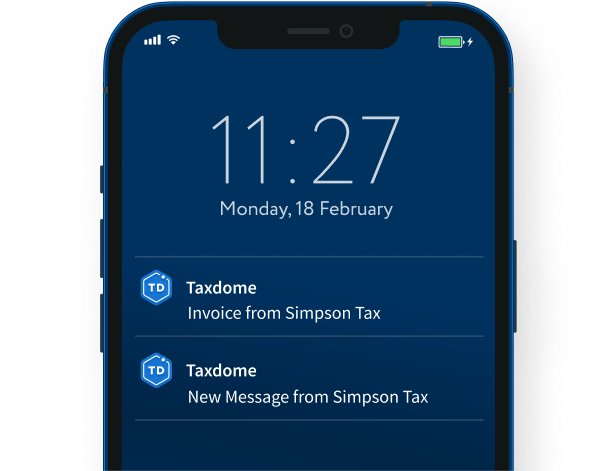 TaxDome’s secure encrypted messaging app for tax clients