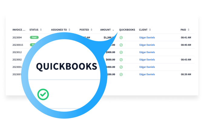 TaxDome allows to accept secure payments and automatically sync them with QuickBooks Online